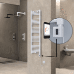 Radiva HAITI Elektirikli Havlupan 400x1500 Düz Beyaz (KTX4 Termostat) 600W Spiral Kablolu