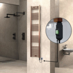 Radiva HAITI Elektirikli Havlupan 400x1800 Düz Bakır Eskitme (On/Off Düğmeli) 300W