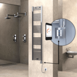 Radiva HAITI Elektirikli Havlupan 400x1800 Düz Krom (KTX4 Termostat) 300W Spiral Kablolu