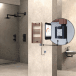 Radiva HAITI Elektirikli Havlupan 400x700 Düz Bakır Eskitme (KTX4 Termostat) 200W Spiral Kablolu