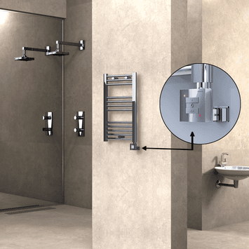 Radiva HAITI Elektirikli Havlupan 400x700 Düz Krom (KTX1 Termostat) 200W Radiva HAITI Elektirikli Havlupan 400x700 Düz Krom (KTX1 Termostat) 200W