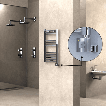 Radiva HAITI Elektirikli Havlupan 400x800 Düz Krom (KTX1 Termostat) 200W Radiva HAITI Elektirikli Havlupan 400x800 Düz Krom (KTX1 Termostat) 200W