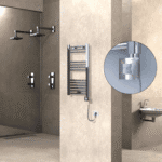 Radiva HAITI Elektirikli Havlupan 400x800 Düz Krom (KTX1 Termostat) 200W Spiral Kablolu