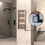 Radiva HAITI Elektirikli Havlupan 500x1100 Düz Bakır Eskitme (KTX3 Termostat) 300W