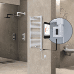 Radiva HAITI Elektirikli Havlupan 500x1100 Düz Beyaz (KTX4 Termostat) 600W Spiral Kablolu