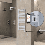 Radiva HAITI Elektirikli Havlupan 500x1200 Düz Beyaz (KTX4 Termostat) 600W Spiral Kablolu