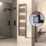 Radiva HAITI Elektirikli Havlupan 500x1800 Düz Bakır Eskitme (KTX3 Termostat) 600W