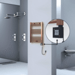 Radiva HAITI Elektirikli Havlupan 500x700 Düz Bakır Eskitme (KTX1 Termostat) 200W Spiral Kablolu