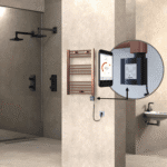 Radiva HAITI Elektirikli Havlupan 500x700 Düz Bakır Eskitme (KTX4 Termostat) 200W Spiral Kablolu