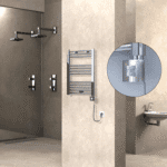 Radiva HAITI Elektirikli Havlupan 500x700 Düz Krom (KTX1 Termostat) 200W Spiral Kablolu