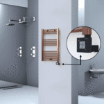 Radiva HAITI Elektirikli Havlupan 500x800 Düz Bakır Eskitme (KTX1 Termostat) 200W