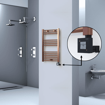 Radiva HAITI Elektirikli Havlupan 500x800 Düz Bakır Eskitme (KTX1 Termostat) 200W Radiva HAITI Elektirikli Havlupan 500x800 Düz Bakır Eskitme (KTX1 Termostat) 200W