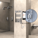 Radiva HAITI Elektirikli Havlupan 500x800 Düz Krom (KTX4 Termostat) 200W Spiral Kablolu