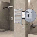 Radiva HAITI Elektirikli Havlupan 600x1000 Düz Beyaz (KTX4 Termostat) 600W Spiral Kablolu