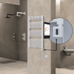 Radiva HAITI Elektirikli Havlupan 600x1100 Düz Beyaz (KTX4 Termostat) 600W Spiral Kablolu