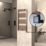 Radiva HAITI Elektirikli Havlupan 600x1200 Düz Bakır Eskitme (KTX3 Termostat) 300W