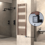 Radiva HAITI Elektirikli Havlupan 600x1800 Düz Bakır Eskitme (KTX3 Termostat) 600W