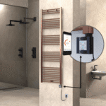 Radiva HAITI Elektirikli Havlupan 600x1800 Düz Bakır Eskitme (KTX4 Termostat) 600W Spiral Kablolu