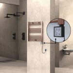 Radiva HAITI Elektirikli Havlupan 600x700 Düz Bakır Eskitme (KTX3 Termostat) 200W Spiral Kablolu