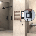 Radiva HAITI Elektirikli Havlupan 600x700 Düz Bakır Eskitme (KTX4 Termostat) 200W Spiral Kablolu