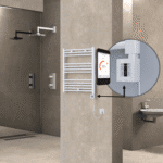 Radiva HAITI Elektirikli Havlupan 600x700 Düz Beyaz (KTX4 Termostat) 300W Spiral Kablolu