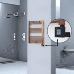 Radiva HAITI Elektirikli Havlupan 600x800 Düz Bakır Eskitme (KTX1 Termostat) 300W