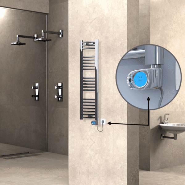 Radiva Haiti Elektrikli Havlupan 300x1100 Düz Krom (Musa Termostat) 200 Watt