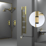 Radiva Haiti Elektrikli Havlupan 300x1500 Düz Altın Parlak (OneD On/Off ) Sol 300 Watt