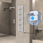 Radiva Haiti Elektrikli Havlupan 300x1500 Düz Beyaz Parlak (Musa Termostat) 600 Watt