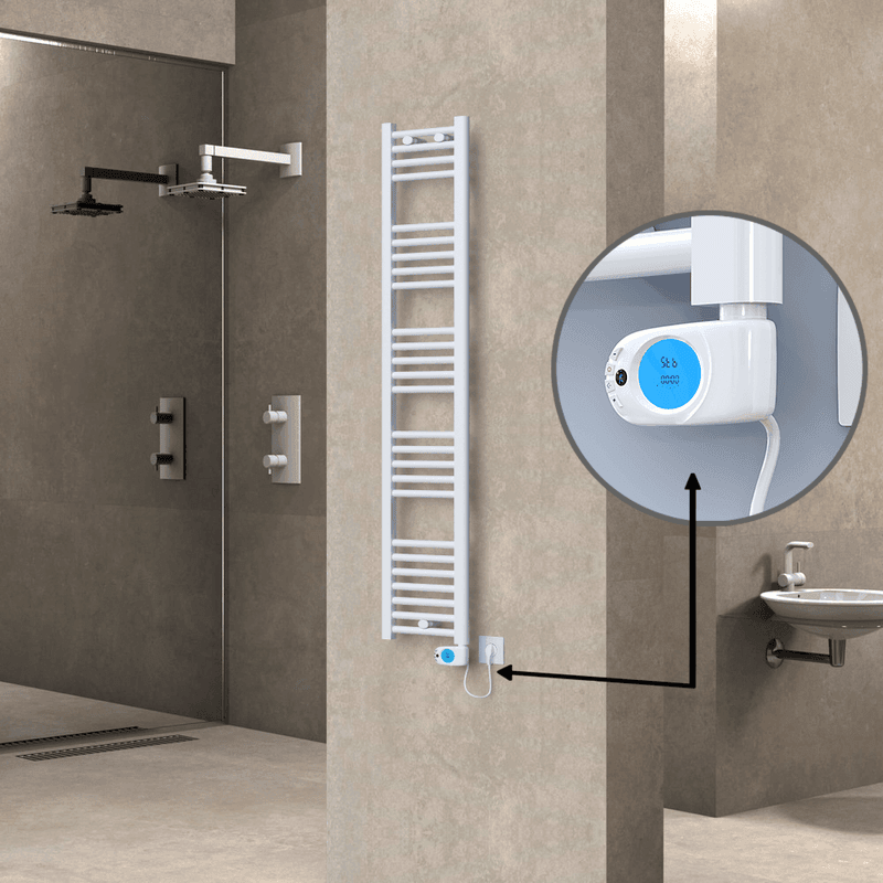 Radiva Haiti Elektrikli Havlupan 300x1500 Düz Beyaz Parlak (Musa Termostat) 600 Watt Radiva Haiti Elektrikli Havlupan 300x1500 Düz Beyaz Parlak (Musa Termostat) 600 Watt