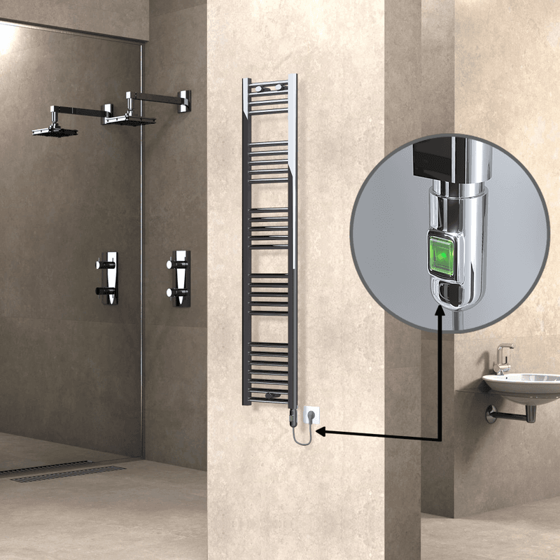 Radiva Haiti Elektrikli Havlupan 300x1500 Düz Krom (On/Off Düğmeli) 300 Watt Radiva Haiti Elektrikli Havlupan 300x1500 Düz Krom (On/Off Düğmeli) 300 Watt