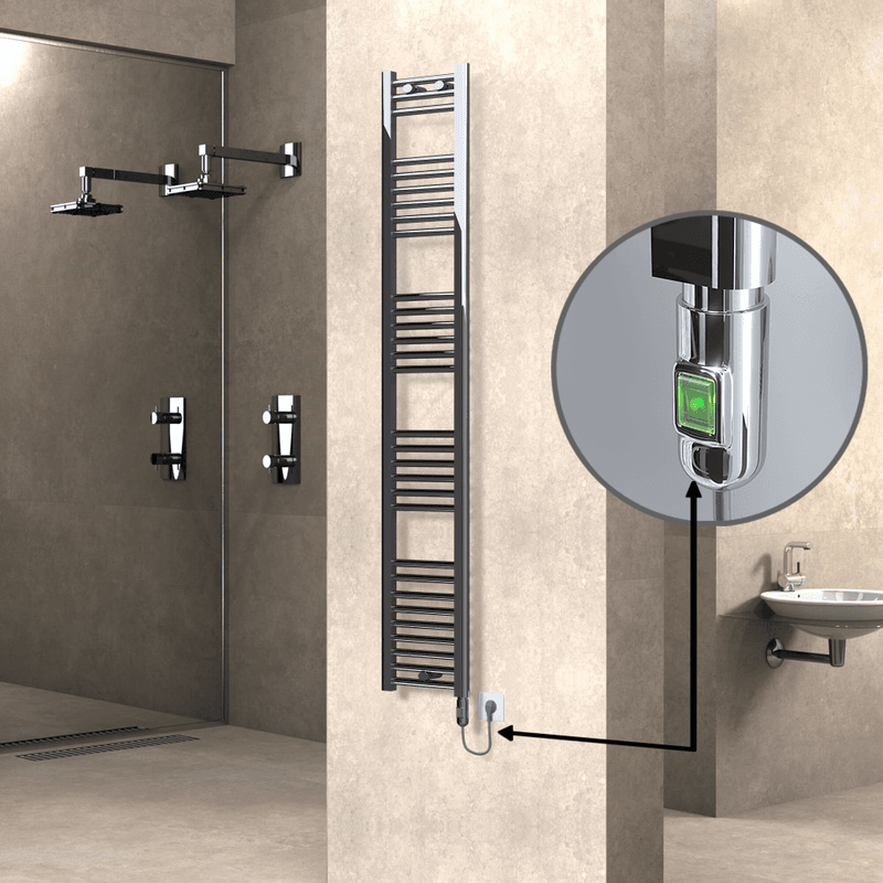 Radiva Haiti Elektrikli Havlupan 300x1800 Düz Krom (On/Off Düğmeli) 300 Watt Radiva Haiti Elektrikli Havlupan 300x1800 Düz Krom (On/Off Düğmeli) 300 Watt