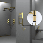 Radiva Haiti Elektrikli Havlupan 300x700 Düz Altın Parlak (OneD On/Off ) Sağ 200 Watt