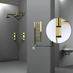 Radiva Haiti Elektrikli Havlupan 300x700 Düz Altın Parlak (OneD On/Off ) Sol 200 Watt