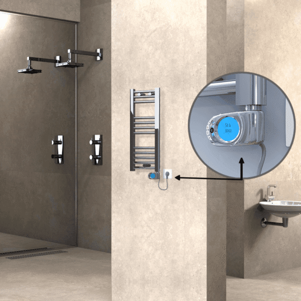 Radiva Haiti Elektrikli Havlupan 300x700 Düz Krom (Musa Termostat) 200 Watt