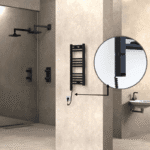 Radiva Haiti Elektrikli Havlupan 300x700 Düz Siyah Mat (OneD On/Off ) Sol 200 Watt