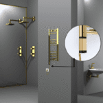 Radiva Haiti Elektrikli Havlupan 300x800 Düz Altın Parlak (OneD On/Off ) Sol 200 Watt