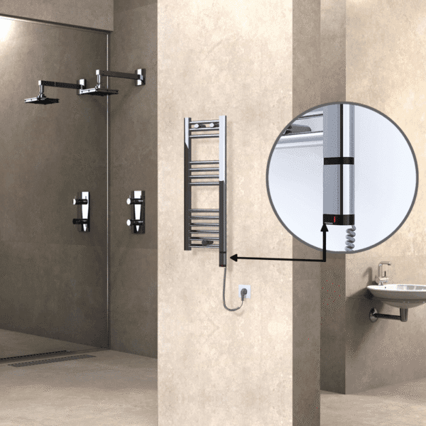 Radiva Haiti Elektrikli Havlupan 300x800 Düz Krom (OneD On/Off ) Sağ 200 Watt