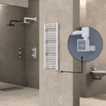 Radiva Haiti Elektrikli Havlupan 400x1100 Düz Beyaz Parlak (KTX3 Termostat) 600 Watt