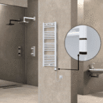 Radiva Haiti Elektrikli Havlupan 400x1100 Düz Beyaz Parlak (OneD On/Off ) Sağ 300 Watt