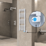 Radiva Haiti Elektrikli Havlupan 400x1200 Düz Beyaz Parlak (Musa Termostat) 600 Watt