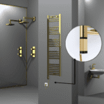 Radiva Haiti Elektrikli Havlupan 400x1500 Düz Altın Parlak (OneD On/Off ) Sol 300 Watt