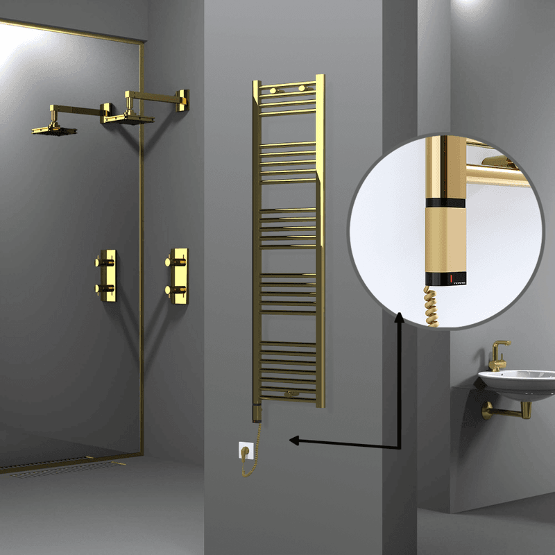 Radiva Haiti Elektrikli Havlupan 400x1500 Düz Altın Parlak (OneD On/Off ) Sol 300 Watt Radiva Haiti Elektrikli Havlupan 400x1500 Düz Altın Parlak (OneD On/Off ) Sol 300 Watt