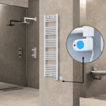 Radiva Haiti Elektrikli Havlupan 400x1500 Düz Beyaz Parlak (Musa Termostat) 600 Watt