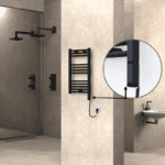 Radiva Haiti Elektrikli Havlupan 400x700 Düz Siyah Mat (OneD On/Off ) Sağ 300 Watt