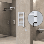 Radiva Haiti Elektrikli Havlupan 400x800 Düz Beyaz Parlak (OneD On/Off ) Sağ 300 Watt