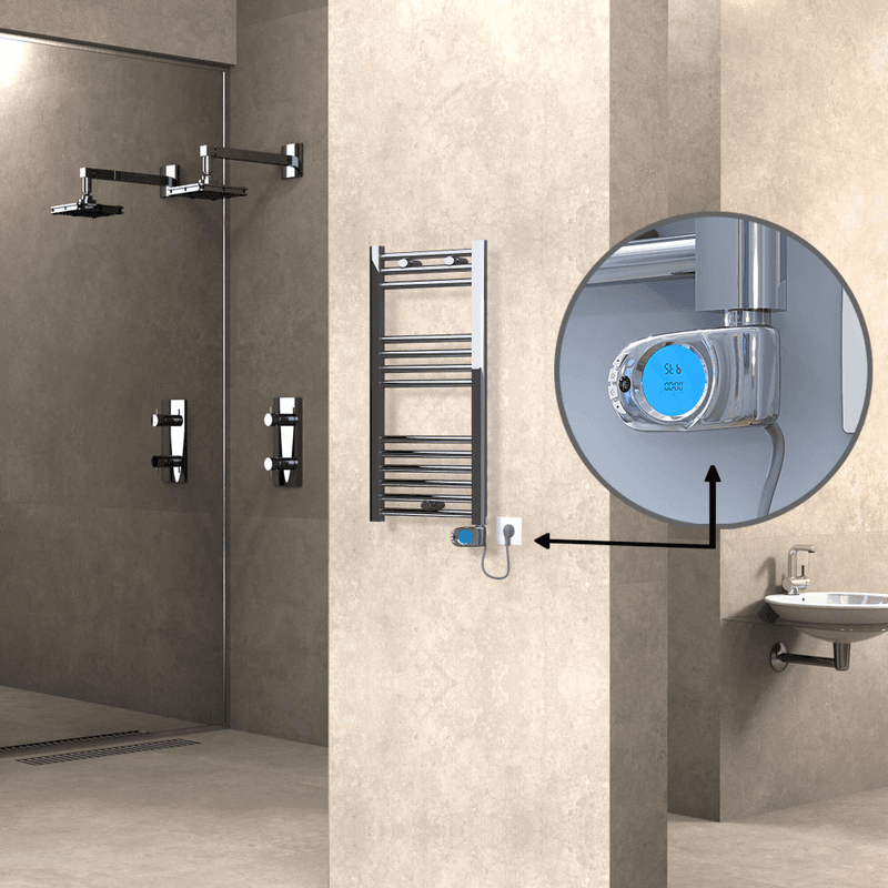 Radiva Haiti Elektrikli Havlupan 400x800 Düz Krom (Musa Termostat) 200 Watt Radiva Haiti Elektrikli Havlupan 400x800 Düz Krom (Musa Termostat) 200 Watt