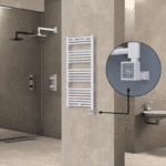 Radiva Haiti Elektrikli Havlupan 500x1100 Düz Beyaz Parlak (KTX3 Termostat) 600 Watt