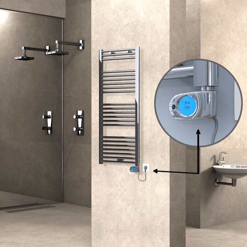 Radiva Haiti Elektrikli Havlupan 500x1200 Düz Krom (Musa Termostat) 300 Watt Radiva Haiti Elektrikli Havlupan 500x1200 Düz Krom (Musa Termostat) 300 Watt