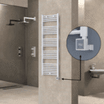 Radiva Haiti Elektrikli Havlupan 500x1500 Düz Beyaz Parlak (KTX3 Termostat) 600 Watt